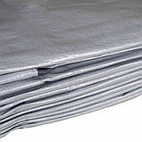 Тент 160 г/м2 6х10м "PLANDEKA" тарпауліновий від дощу, снігу, сонця, захисний тент для дачі та авто, фото 7