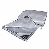 Тент 160 г/м2 6х10м "PLANDEKA" тарпауліновий від дощу, снігу, сонця, захисний тент для дачі та авто, фото 8