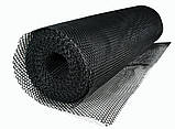 Сітка садова 6*8, 2 м*30 м, пластикова чорна Софія для захисту від кротів, забірна сітка для саду, фото 3