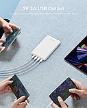 Павербанк Charmast 26800 мАг: USB-C, 3 входи, 4 виходи iSmart, сумісний зі смартфонами та планшетами (білий)., фото 7