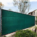 Затінювальна сітка 3 м*5м 45% з люверсами для рослин, навісів і альтанок — сонцезахисна фасадна сітка, фото 6