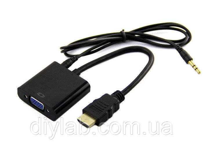 Перехідник HDMI to VGA з аудіо виходом для Raspberry Pi