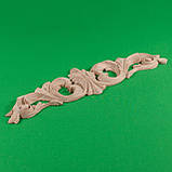 Дерев'яний різьблений декор для меблів/ Декор горизонтальний/ Код ДГ6, фото 2