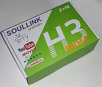 Приставка андроїд Smart TV Soullink Н3 2/16Гб Приставки для цифрового телебачення, TV-box ОС Android 10