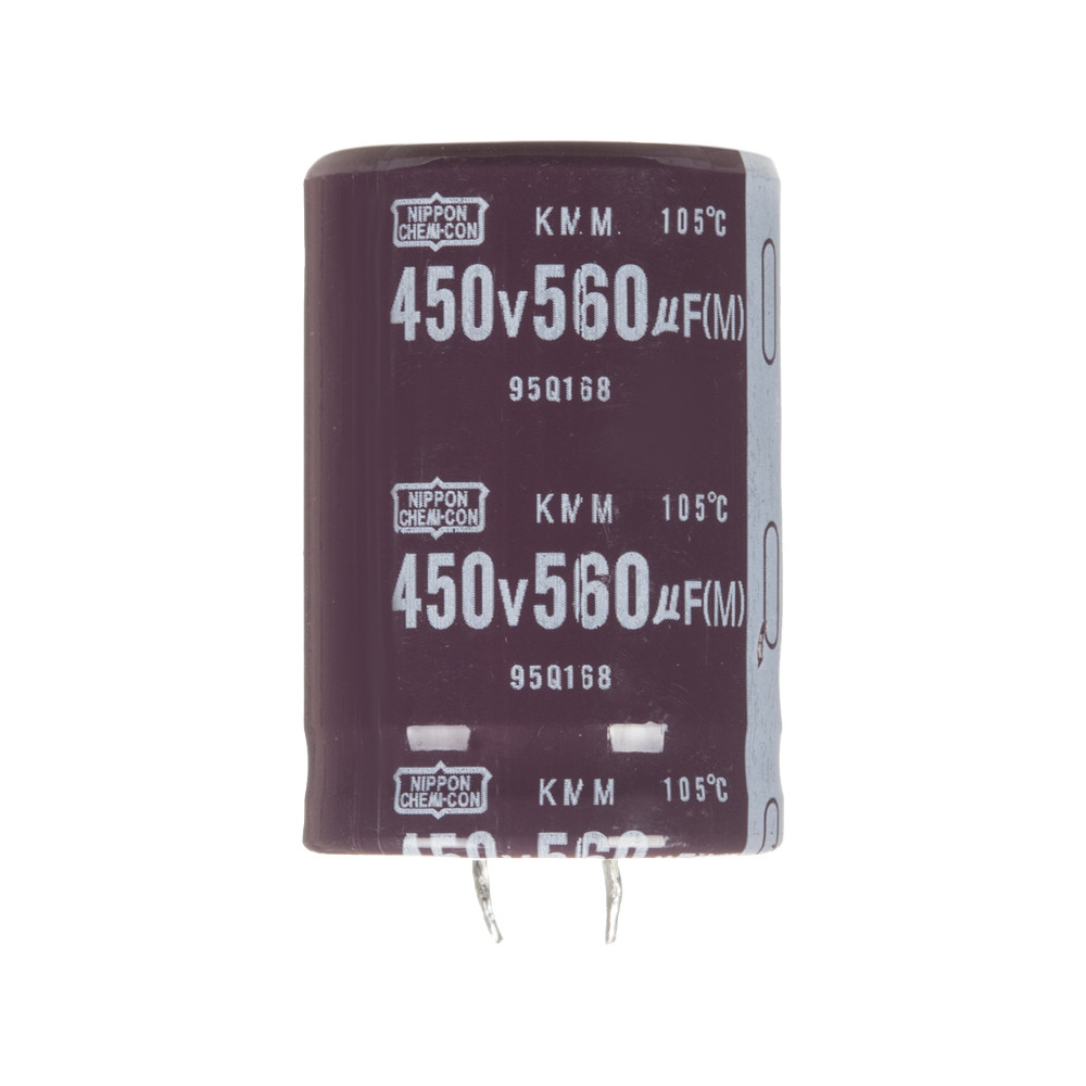Конденсатор електролітичний 560 мкФx 450В, 105 °C, 35x45