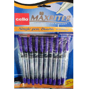 Ручки кулькові  "Cello Maxriter" фіолетовий стержинь  упаковка 10 шт