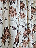 Комплект штор "Монті Коричневі квіти", Бавовна штучна (Дімаут), 2шт 150х270см, фото 8