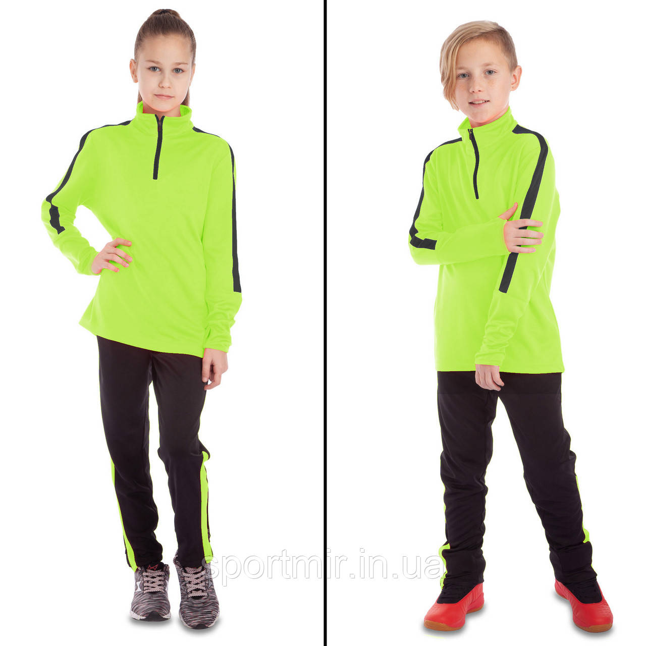 Костюм спортивний дитячий лонгслів на блискавці та штани LIDONG LD-2002T 26-32 кольори в асортименті, фото 1