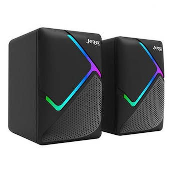 Акустична система 2.0 Jedel S-526 6W колонки для ПК та ноутбуків USB, RGB LED