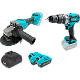 Набір акумуляторних інструментів Grand № 2 (МШУ-20BL/PRO+ДА-20/13UBL), фото 4