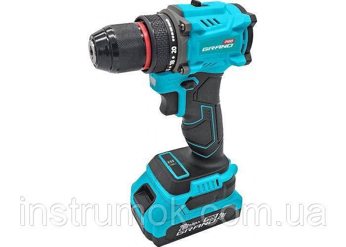 Дриль акумуляторний Grand ДА-20/2 BL PRO, фото 1