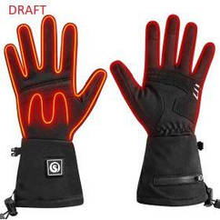 Рукавички з підігрівом 2E Touch Plus Black, розмір M/L
