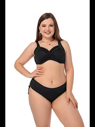 Купальник 2025 для полных SISIANNA 51810 Кейла черный(В НАЛИЧИИ ТОЛЬКО 50 52 54 56 58 УКР р-ры), фото 1