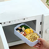 Дитячий ланчбокс-трансформер дво/однорівневий Cute Seals 1400 мл блакитний (LB-173413), фото 8