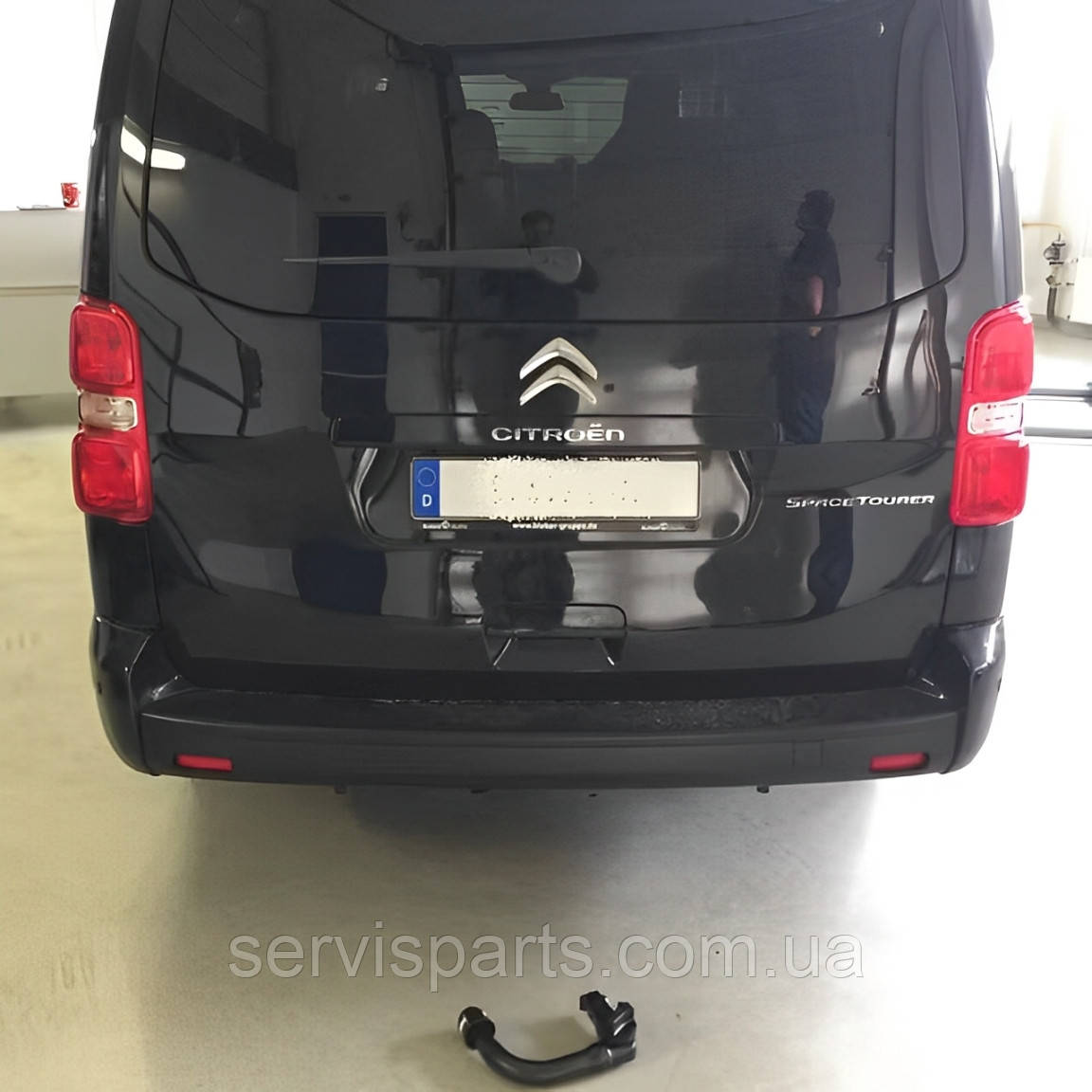 Фаркоп Citroen SpaceTourer 2016- (Сітроен Спейстаурер) швидкоз'ємний гак на ключах