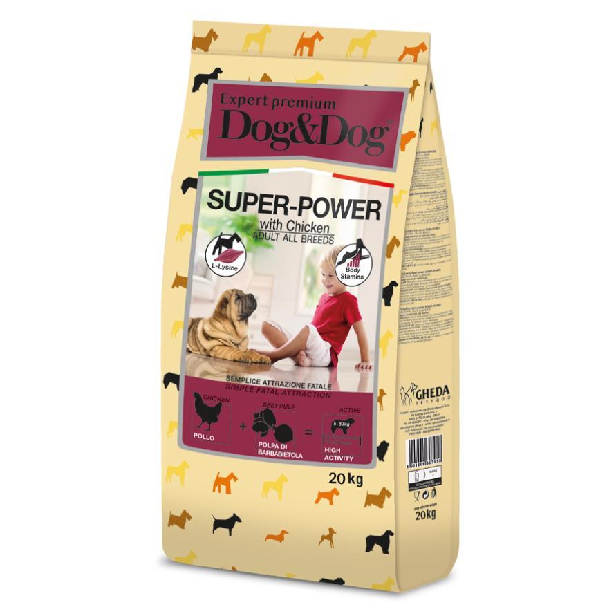 Gheda сухий корм для собак D&Dog Expert High Premium - Superpower 20kg