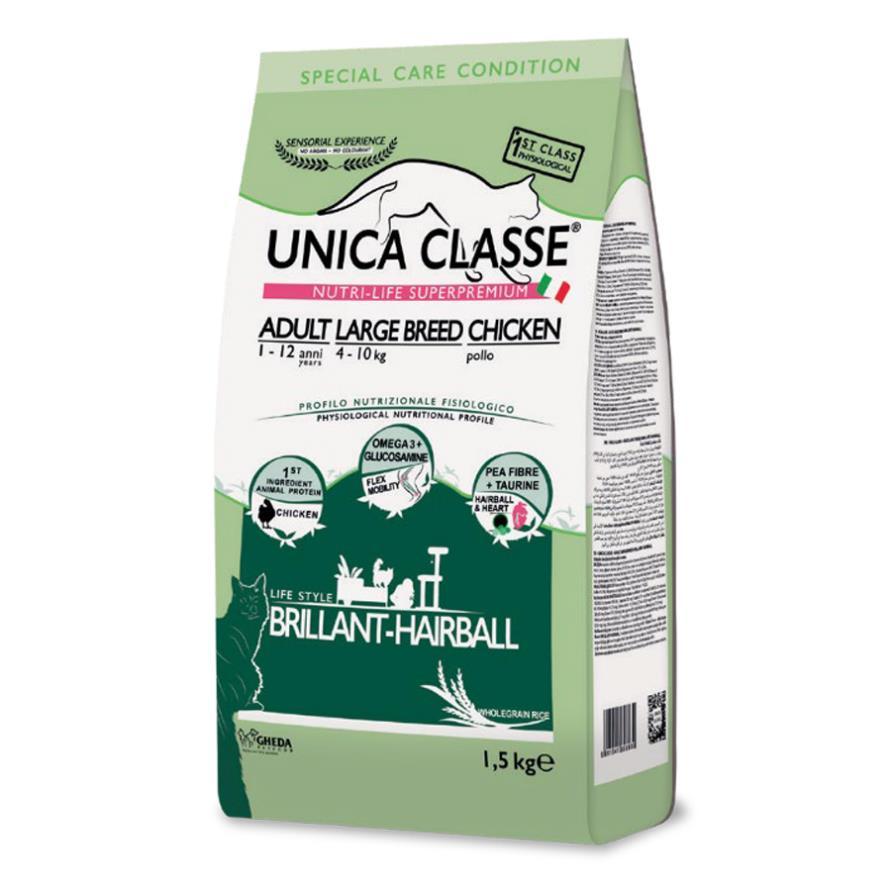 Сухий корм для котів Unica Classe Adult Large Breeds Dry - Pollo 1,5kg