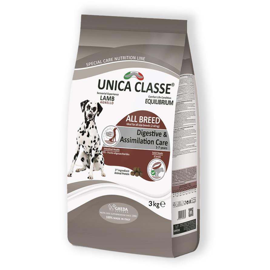 Сухий корм для собак UNICA CLASSE Digestive&Assimilation Care - Agnello 3kg