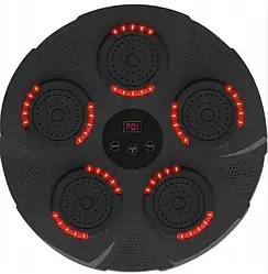 Музична боксерська мішень Intelligent music boxing target мішень для боксу рукавички 9 режимів Чорний 5 Вт