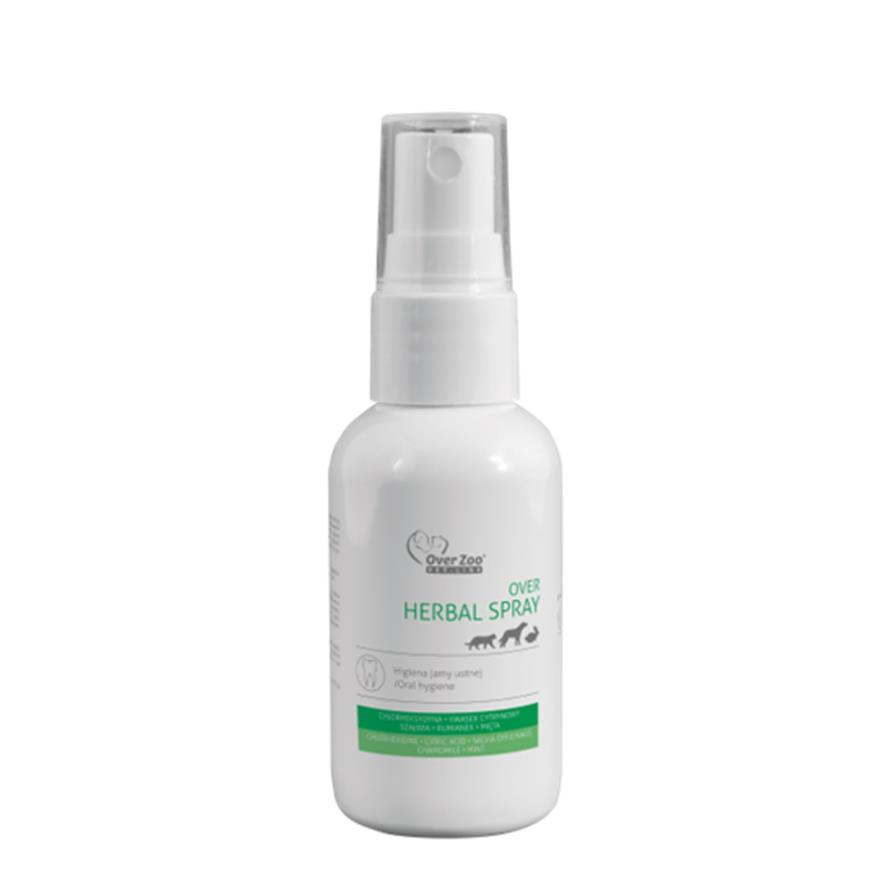 Over Herbal Spray 50 ml / Засіб для догляду за ротовою порожниною у собак та котів Овер Хербал Спрей 50 мл