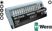Бита Wera Bity nierdzewne Torsion z uchwytem Rapidaptor w zestawie Bit-Check 5071109001