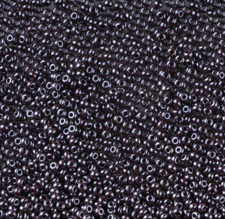 Бісер чеський Preciosa 18780, керамічний глазурований, темно-коричневий (10 г), фото 1