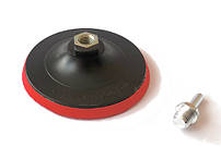 Насадка для дрилі і УШМ з липучкою 125 мм, висота платформи 10 мм