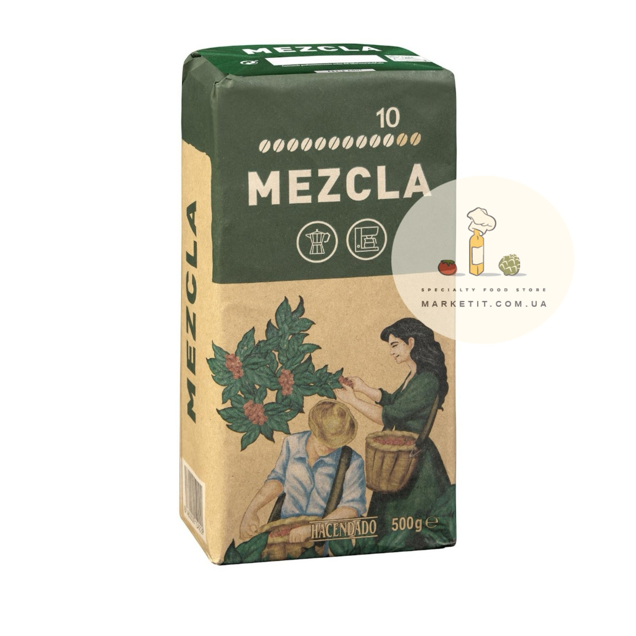 Кофе молотый Hacendado Mezcla Cafe Molido, 500 г.
