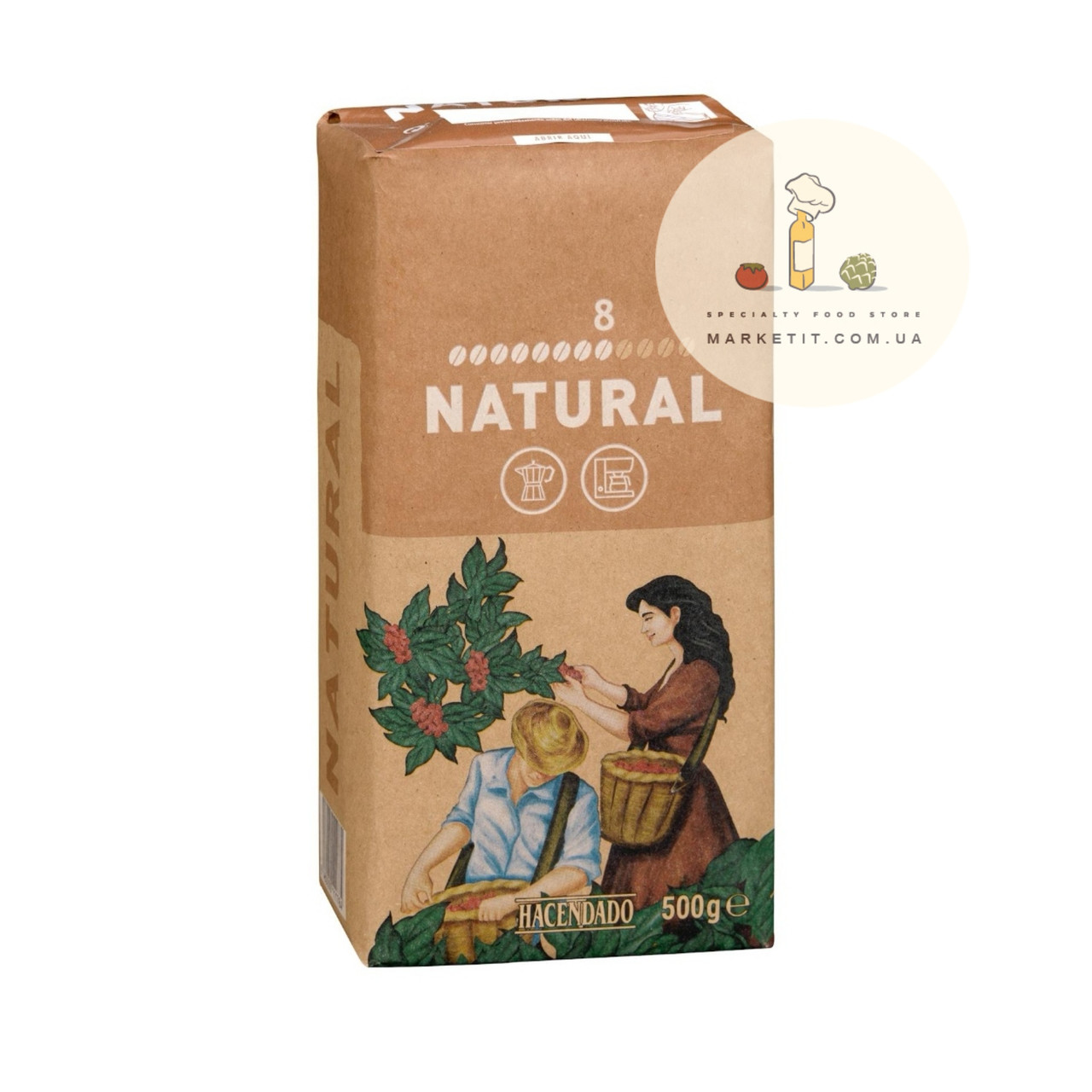 Кава мелена Hacendado Cafe Molido de Natural 500 г.
