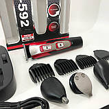 Електробритва для стрижки голови GEMEI, Машинка для стрижки посіченого волосся Тример вусів AC-79, фото 2