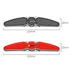 Накладки - катафоти червоний карбон на двері автомобіля, захист від подряпин та вм'ятин з логотипом BMW, фото 4