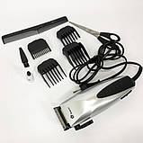 Набір для видалення волосся із зарядним пристроєм DOMOTEC, Класна машинка для стрижки волосся MR-98, фото 10