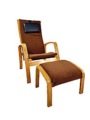 Крісло для відпочинку з підставкою Avko ARC012 Natural Latte