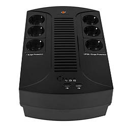 Джерело безперебійного живлення (ДБЖ) 0,4 кВт Logic Power LP 650VA-6PS (455Вт) з правильною синусоїдою