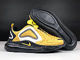 Чоловічі кросівки Nike Air Max 720 текстиль стильні молодіжні жовті, фото 5