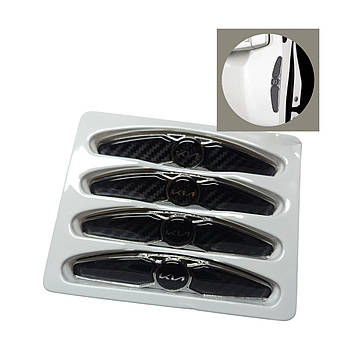 Захисні протиударні смуги дверей KIA, метал, чорні