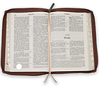 Біблія сучасний переклад Турконяка середній формат 14*20 см шкіра бізона бежевого кольору з індексами, фото 4