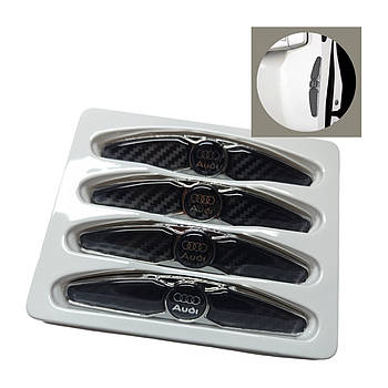 Захисні протиударні смуги дверей Audi, метал, чорні