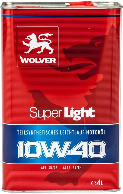 Моторна олива Wolver Super Light 10W-40 4 л