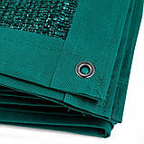 Затінювальна сітка 3 м*3 м із люверсами 45% для рослин, навісів і альтанок, чеська якісна танкова сітка, фото 4