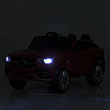 Дитячий електромобіль на акумуляторі Mercedes M 6015 з пультом радіокерування для дітей 3-8 років Червоний, фото 10