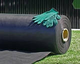 Геотекстиль 130 г/м2 чорний пакетований для дренажу 1.6х10 м — покривний нетканий геоматеріал для саду та лан, фото 3