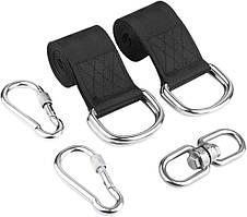 Лямки та ремені для кріплення гамака та гойдалки SBTR 2 шт. у комплекті тримач карабіни та чохол (TG-1)