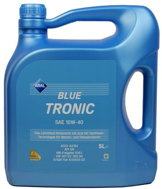 Олива мотор.Aral BlueTronic 10W-40 5л