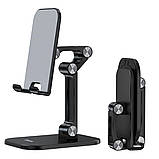 Тримач для мобільного HOCO PH34 Excelente double folding desktop stand Black (6931474734129), фото 3