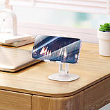 Тримач для телефона HD6 Winner dual-axis rotating desktop stand White (6942007602389), фото 5