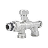 Кран радіаторний комбінований Icma 1/2" х3/4", нижнє підключення №877