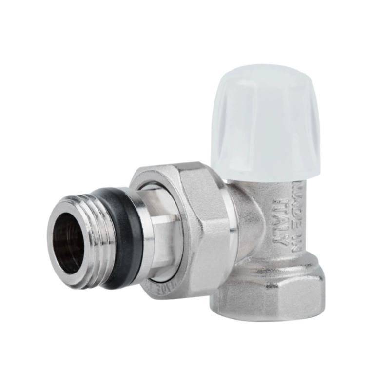 Кран радіаторний Icma 1/2" з антипротечкой кутовий без ручки №805+940