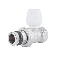 Кран радіаторний Icma 3/4" з антипротіканням прямий №813+940