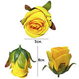 Штучні квіти букет бутони троянд Кармеліта серія VIP, 50см, фото 4